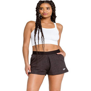 Adidas Women's French Terry Pull-On High-Waisted Active Shorts Black XS, $35 NWT